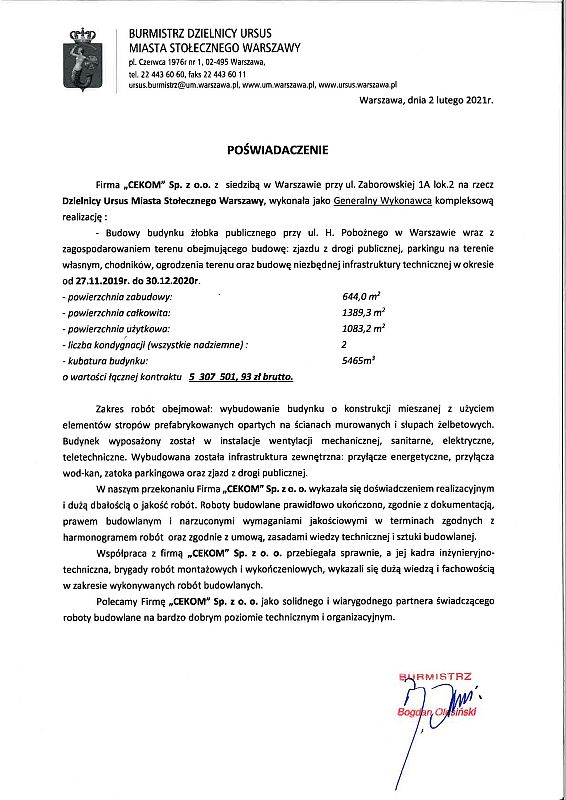 Urząd m.st. Warszawy Dzielnica Ursus